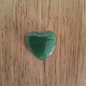 Jade Green Heart-Shaped Stone